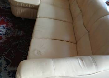 SKÓRZANA KANAPA  NAROŻNA Z FUNKCJĄ SPANIA  I POJEMNIKIEM NA  POŚCIEL