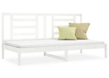 Łóżko dzienne bez materaca białe drewno sosnowe 90x200 cm WM-3108057