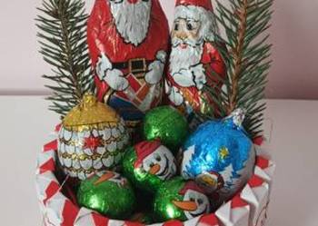 Świąteczny box Kinder 13 cm – prezent na Mikołajki i pod choinkę