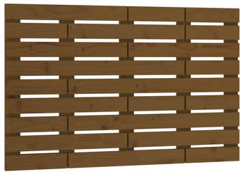 Wezgłowie łóżka miodowy brąz 106x3x63 cm lite drewno sosnowe WM-824716