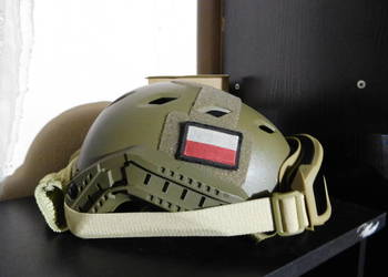Hełm taktyczny FAST z goglami asg szkoła szkolenia trening