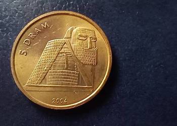 Stare monety 5 dramów 2004 Górski Karabach