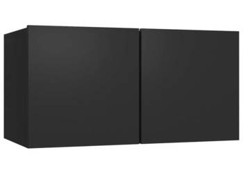 Szafka wisząca pod TV czarna 60x30x30 cm WM-804511