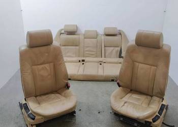FOTELE KANAPA KOMBI JASNA SKÓRA KOMPLET TOURING  Bmw Seria 5 IV  E39