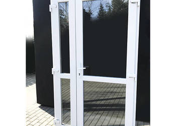 Nowe ciepłe drzwi dwuskrzydłowe od ręki 160x210