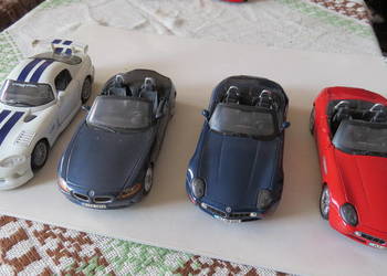 Modele 1:24.Bmw, Viper, Bburago,Maisto. 6 szt.stan BDB,