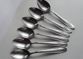 Duże łyżki obiadowe (ok.20,5-20,7cm) (nr.1),  KŁOS Gerlach sztućce PRL