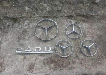 Mercedes-Benz W123 240D Znaczek Emblemat Napis Klapa Bagażnika