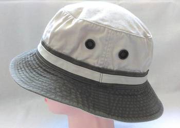 KAPELUSZ zielony beżowy r. M/L bawełna 100% Unisex NOWY