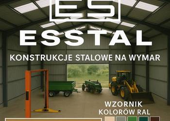 WYSOKI GARAŻ BLASZANY|Garaże Blaszane| Magazyn|Hala| WIATA  -ESSTAL -