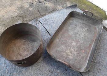 Brytfanna miedziana garnek miedziany miedź  retro