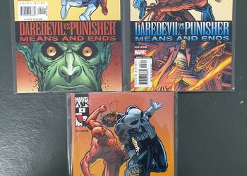 Daredevil & Punisher - 3 orginalne komiksy Marvel USA
