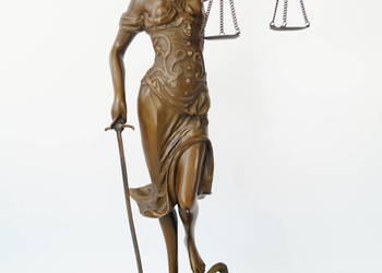 Temida Bogini sprawiedliwości figura z brazu rzeźba 40 cm sąd adwokat