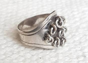 Pierścionek Juhls Kautokeino Norwegia srebro 925