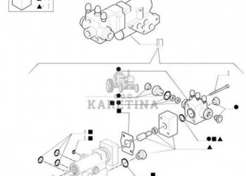 New Holland T6010 Zestaw uszczelek 47128438