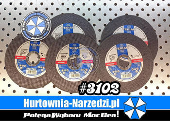 400 sztuk Tarcza do cięcia metalu i stali inox 125x1,0mm Premium Metal