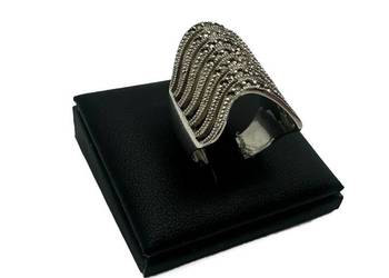 Srebrny pierścionek próby 925 - 7,91g Rozmiar 18