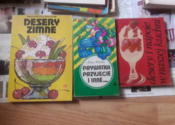 Pakiet 3sztuki:Desery zimne,Desery i napoje,Prywatka przyjęcie i inne