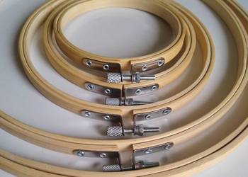 Tamborek tamborki do haftowania Zestaw 5 sztuk drewniane