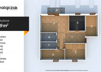 Mieszkanie 69m2 4 pok Rumia Gdańska