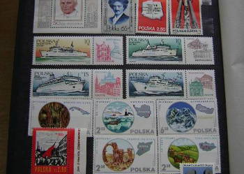 Starocie z PRL Znaczki pocztowe polskie czyste 667 sztuk+24bloki+klaser A4