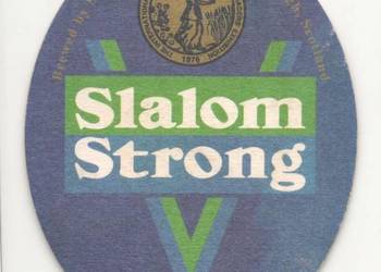 Slalom - podstawka do piwa.Nr. 1.