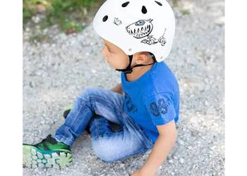 Kask dla dziecka na BMX Rolki SkullCap S 53-55cm biały