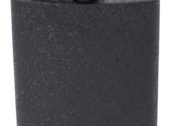 Czarna Chropowata Piersiówka ze Stali Nierdzewnej 6 OZ ok. 180 ml Gentelo