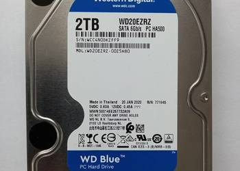 Dysk HDD 2TB WD20EZRZ SATA 5400RPM mało używany