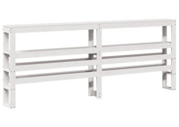 Wezgłowie do łóżka z półkami białe 180 cm drewno sosnowe WM-850876