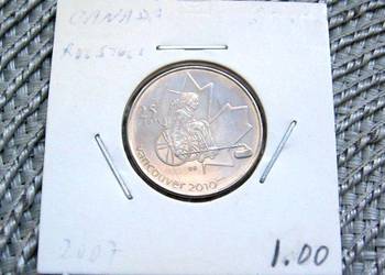 Kanada 25 Cent 2007r - Vancouver 2010r - Mennicza - Curling na wózkach