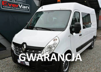 Renault Master średniak 7 osobowy brygadówka doka pełna opcja