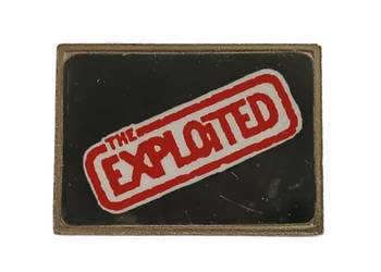 Stara Metalowa Przypinka EXPLOITED ( made in England )