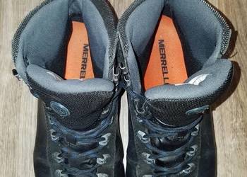 Buty MERRELL EUR41 26cm Skóra* trekkingowe skórzane wodoodporne czarne