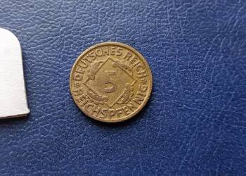 Stare monety 5 reichsfenig 1925 D Niemcy