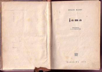 (8370) JAMA – EUGEN BARBU