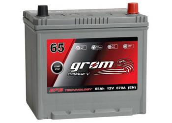 Akumulator GROM EFB START&STOP 65Ah 670A Japan Prawy Plus DT