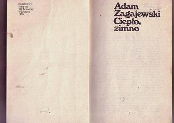 (5381) CIEPŁO, ZIMNO – ADAM ZAGAJEWSKI