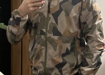 Kurtka z kapturem wiatrówka Adidas parka moro kamuflaż wojskowa męska M ASG