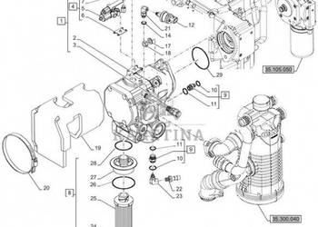 New Holland T6090 T6070 Kompensator 47616157
