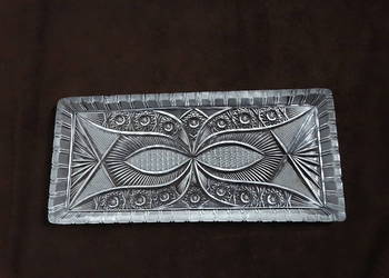 UNIKATOWA Patera Kryształowa XXL 40cm – Bogaty Szlif, Prawie 2kg – Vintage