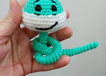 Wąż wykonany na szydełku