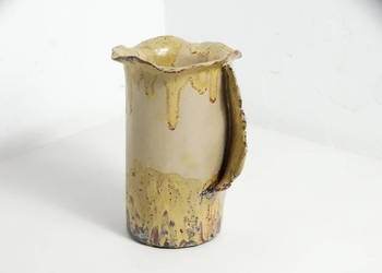 Unikatowy wazon ceramiczny handmade | Studio Pottery | Sygnowany RB