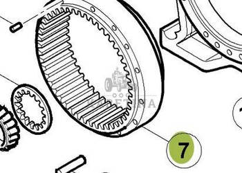 CLAAS RENAULT ATLES 936 RZ V5 Wieniec Zębaty 6005026858 60 0502 685 8