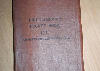 Regulamin walki Field Service Pocket Book 1914 - Oryginał