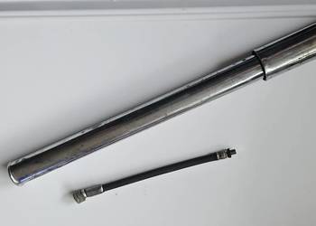 Pompka Romet 32cm motorynka prl ogar,komar,chrom chromowana