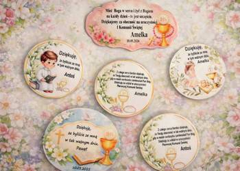 Kolorowe magnesy na Komunię – wyjątkowe podziękowanie dla gości