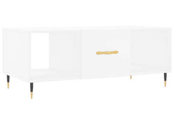 Stolik kawowy biały 102x50x40 cm materiał drewnopochodny WM-829276