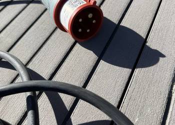 Kabel przedłużający IP44 25m czarny H07RN-F 5G , CEE 400V/32A 5 WTYKÓW