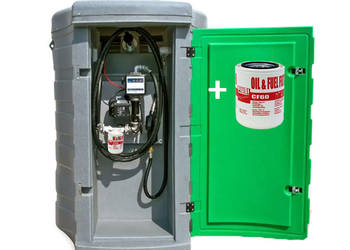 ZBIORNIK DWUPŁASZCZOWY NA ON 1500L Z FILTREM PALIWA